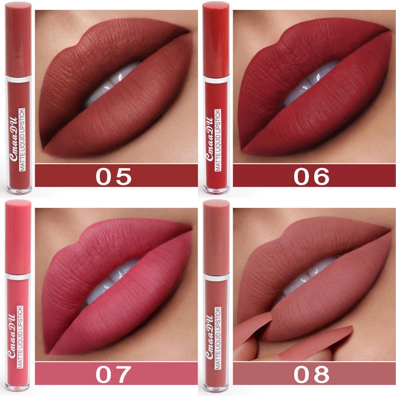 Women's Non - stick Cup Waterproof Matte Lipstick - Novacart