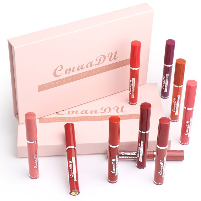 Women's Non - stick Cup Waterproof Matte Lipstick - Novacart
