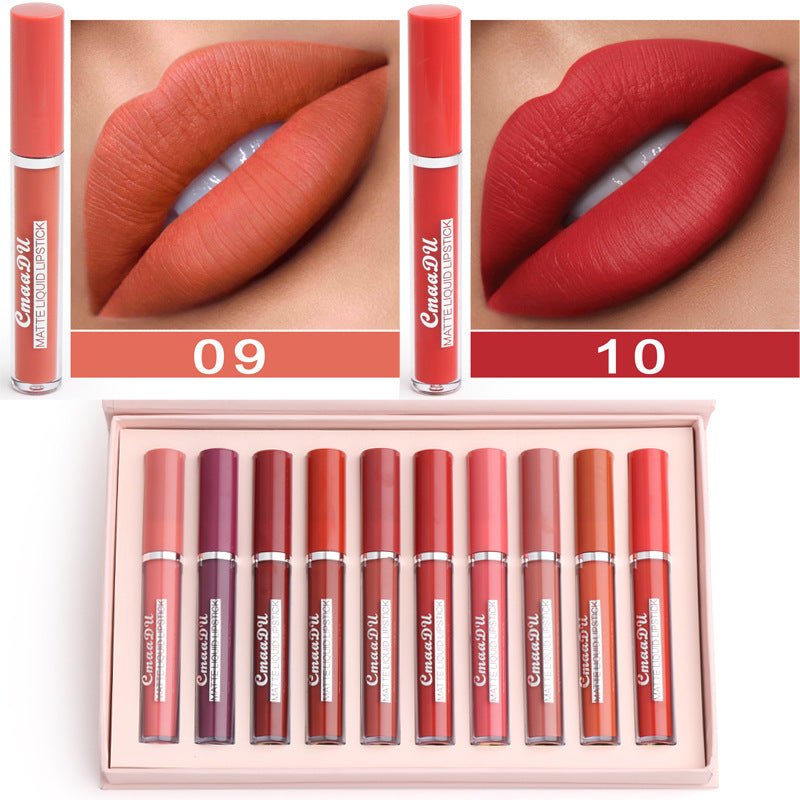Women's Non - stick Cup Waterproof Matte Lipstick - Novacart