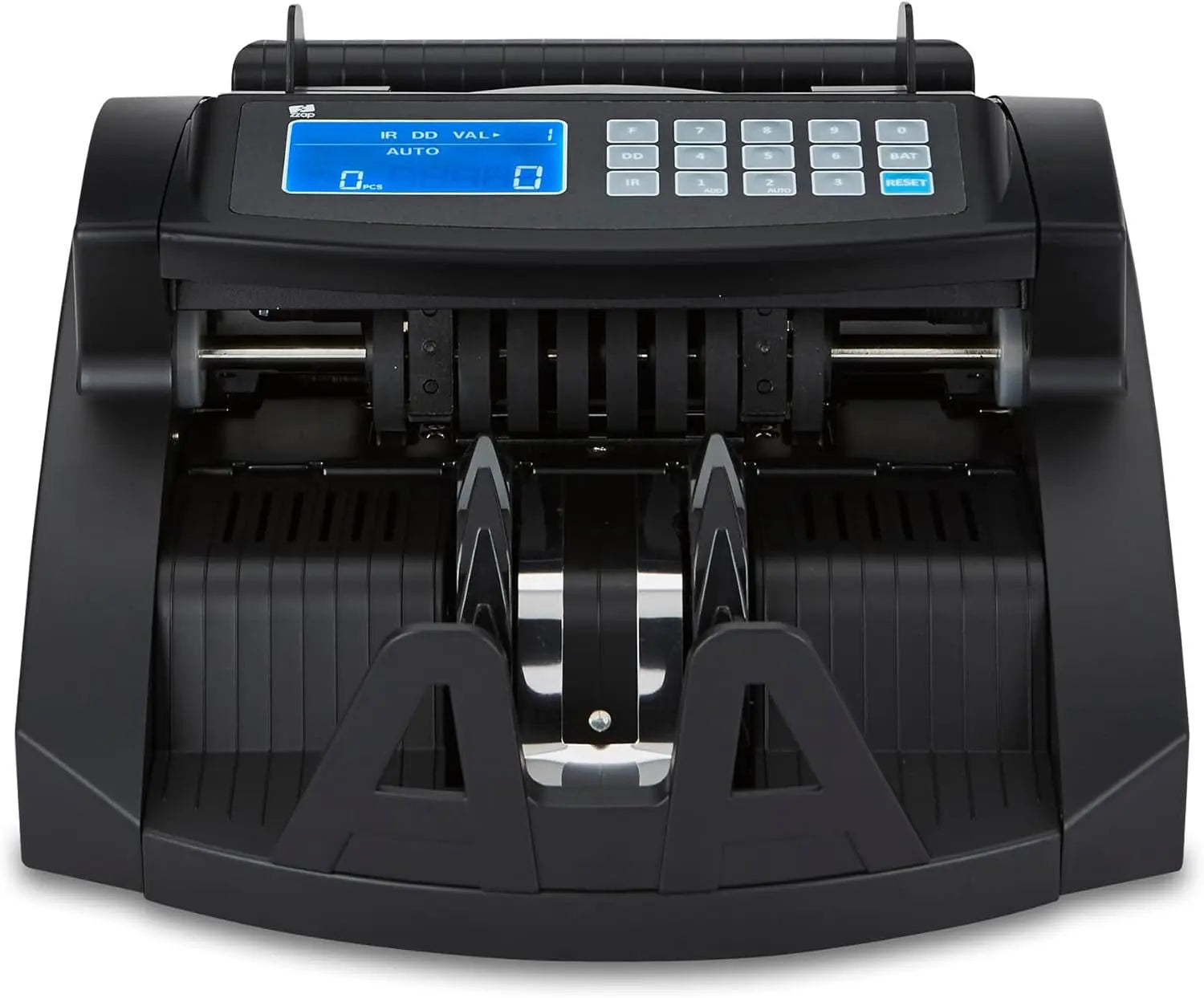 Zzap Bill Value Counter - Money Cash Currency Machine (NC20)Just launched, 2025 Model / Counts the total VALUE &amp; quantity for SINGLE denomination (sorted) bills
Batch counting function (1-999) / Add function / Automatic oZZapNovacartZzap Bill Value Counter